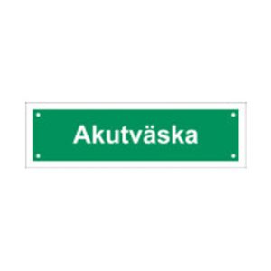Skylt Akutväska