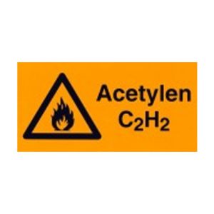 Varningsskylt "Acetylen"