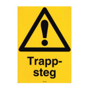 Varningsskylt "Trappsteg"