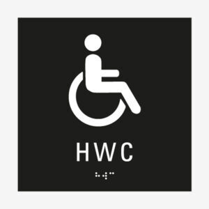 Taktil skylt HWC