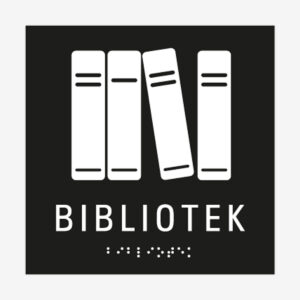 Taktil skylt bibliotek