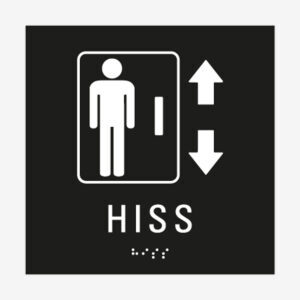Taktil skylt hiss