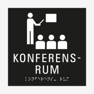 Taktil skylt konferensrum