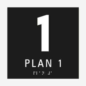 Taktil skylt plan 1