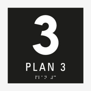 Taktil skylt plan 3
