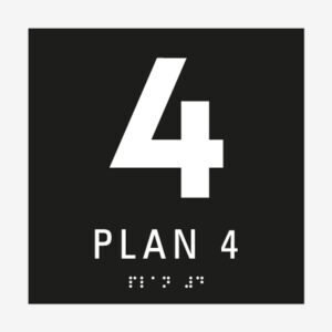 Taktil skylt plan 4