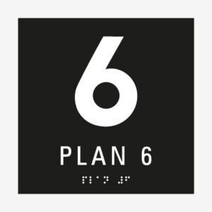 Taktil skylt plan 6