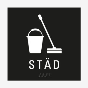 Taktil skylt städ