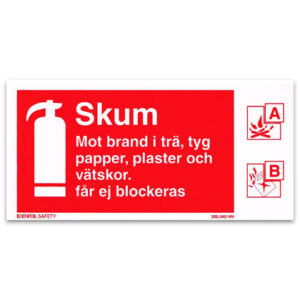 Skylt Skum