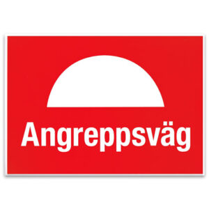 Skylt Angreppsväg