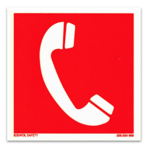 Skylt Nödtelefon