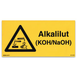 Varningsskylt Alkalilut